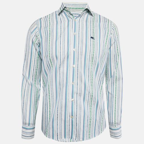 Etro Multicolor Stripe Print Button Front Shirt S - Etro - Modalova