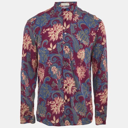 Etro Multicolor Printed Viscose Button Front Shirt L - Etro - Modalova