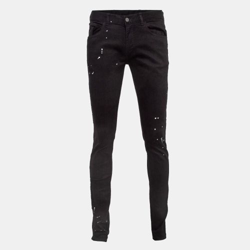 Emporio Armani Black Paint Splash Denim Extra Slim Fit J10 Jeans M Waist 31" - Emporio Armani - Modalova