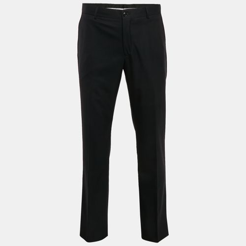 Emporio Armani Black Wool Josh Line Trousers M - Emporio Armani - Modalova