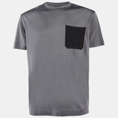 Emporio Armani Grey Jersey Pocket Detail Crew Neck T-Shirt XXL - Emporio Armani - Modalova