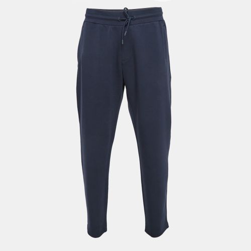 Emporio Armani Navy Blue Knit Trackpants XXL - Emporio Armani - Modalova