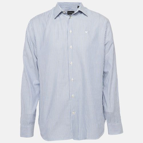 Pinstripe Cotton Modern Fit Shirt XL - Emporio Armani - Modalova