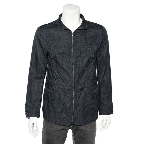 Emporio Armani Midnight Blue Cotton Utility Jacket M - Emporio Armani - Modalova