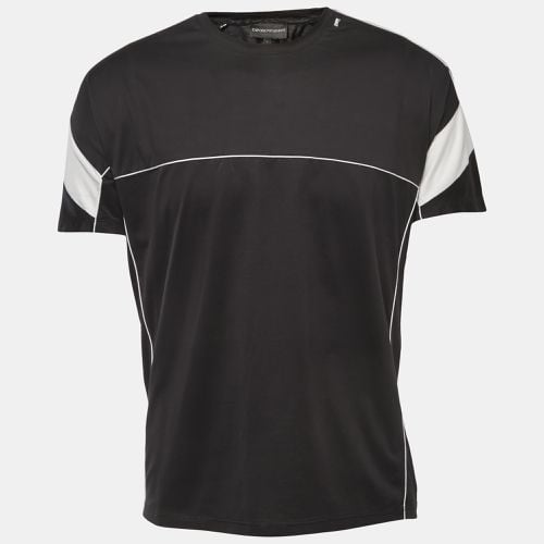 Emporio Armani Black Cotton Crew Neck Half Sleeve T-Shirt L - Emporio Armani - Modalova