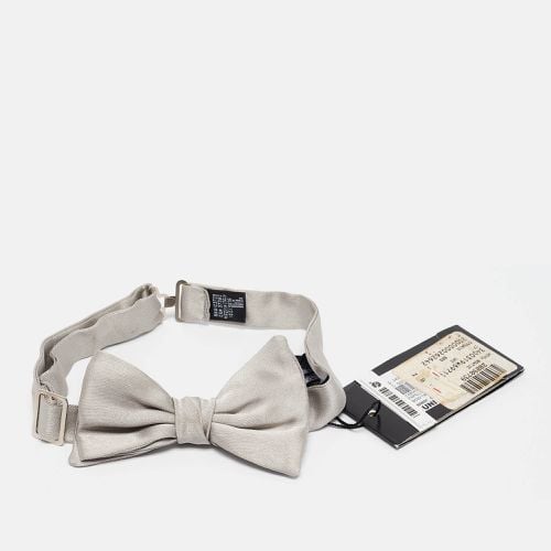 Emporio Armani Grey Satin Silk Bow Tie - Emporio Armani - Modalova