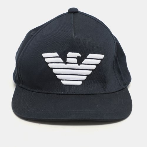 Emprio Armani Eagle Logo Embroidered Baseball Cap - Emporio Armani - Modalova