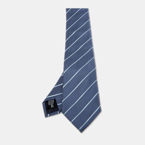 Diagonal Striped Silk Tie - Emporio Armani - Modalova