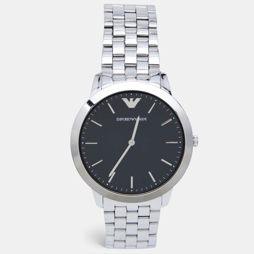 Emporio Armani Black Stainless Steel Retro AR1744 Men's Wristwatch 41 mm - Emporio Armani - Modalova