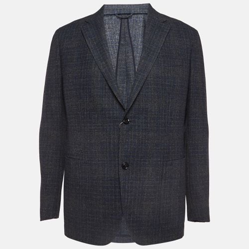 Ermenegildo Zegna Grey Plaid Wool Blend Blazer XL - Ermenegildo Zegna - Modalova