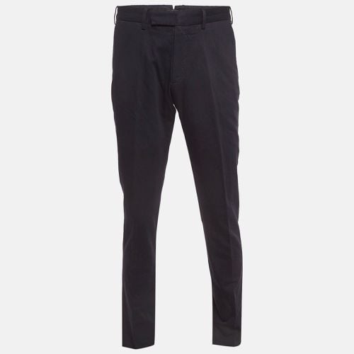 Ermenegildo Zegna Navy Blue Cotton Chino Trousers M - Ermenegildo Zegna - Modalova