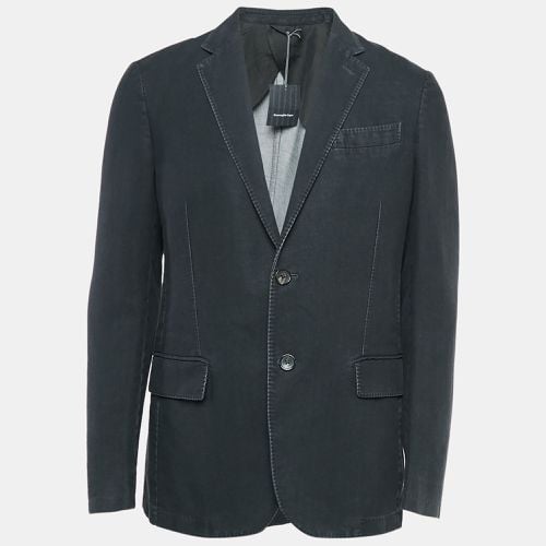 Ermenegildo Zegna Black Denim Single Breasted Blazer XL - Ermenegildo Zegna - Modalova