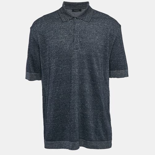 Ermenegildo Zegna Blue Cotton Blend Polo T-Shirt XL - Ermenegildo Zegna - Modalova