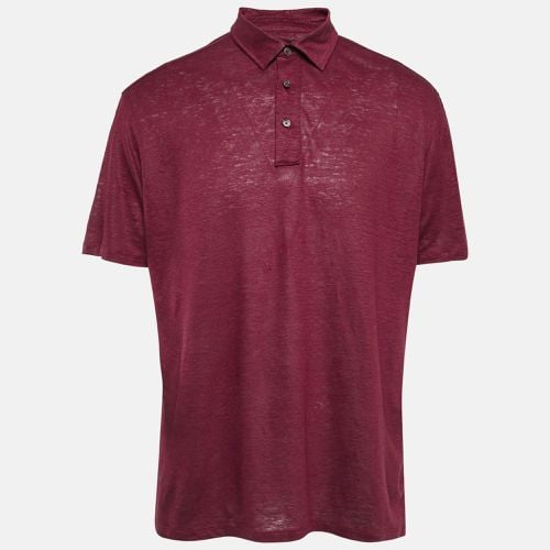 Ermenegildo Zegna Red Jersey Polo T-Shirt XL - Ermenegildo Zegna - Modalova