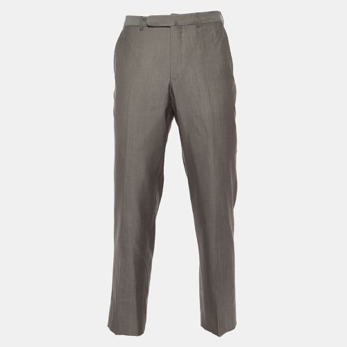 Wool & Silk Trofeo 600 Regular Fit Trousers XL - Ermenegildo Zegna - Modalova