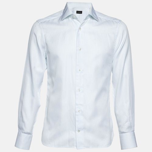 Pinstripe Cotton Shirt M - Ermenegildo Zegna - Modalova