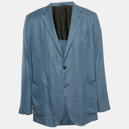 Ermenegildo Zegna Blue Linen Blend Single Breasted Blazer 4XL - Ermenegildo Zegna - Modalova