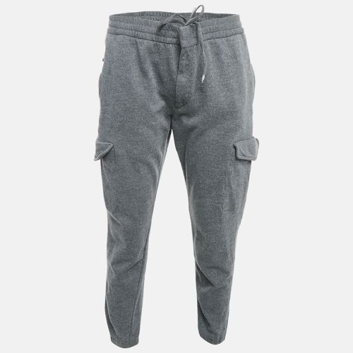 Ermenegildo Zegna Grey Wool Knit Utility Pants 4XL - Ermenegildo Zegna - Modalova