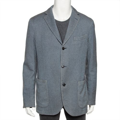 Ermenegildo Zegna Two-Toned Cashmere & Wool Single Breasted Blazer XXL - Ermenegildo Zegna - Modalova