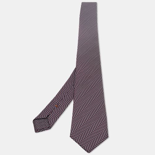 Ermenegildo Zegna Couture Tricolor Patterned Silk Tie - Ermenegildo Zegna - Modalova