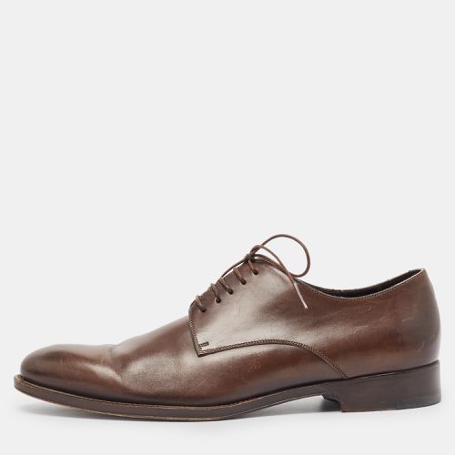 Ermenegildo Zegna Brown Leather Lace Up Derby Size 41.5 - Ermenegildo Zegna - Modalova