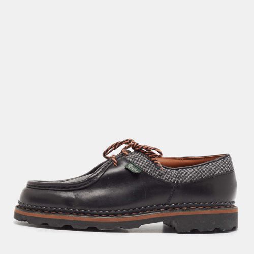 Ermenegildo Zegna Black Canvas and Leather Lace Up Derby Size 41 - Ermenegildo Zegna - Modalova