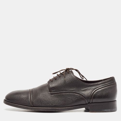 Ermenegildo Zegna Dark Brown Leather Lace Up Derby Size 41.5 - Ermenegildo Zegna - Modalova