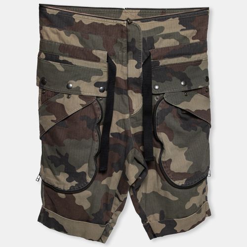 Faith Connexion Camouflage Printed Cotton Rolled Up Cuffs Shorts S - Faith Connexion - Modalova