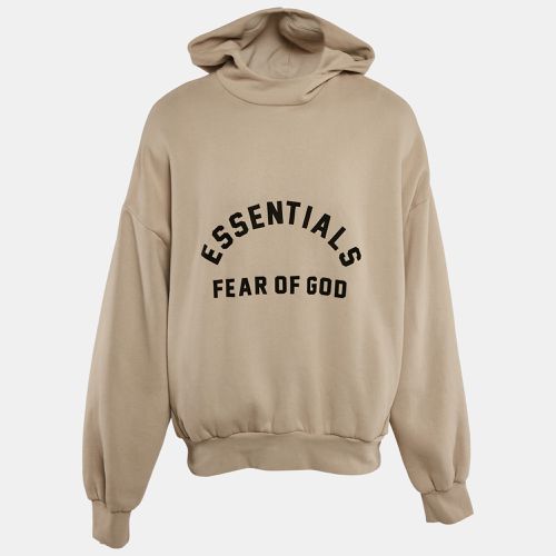 Fear of God Essentials Beige Cotton Hood Detail Oversized Sweatshirt L - Fear of God - Modalova