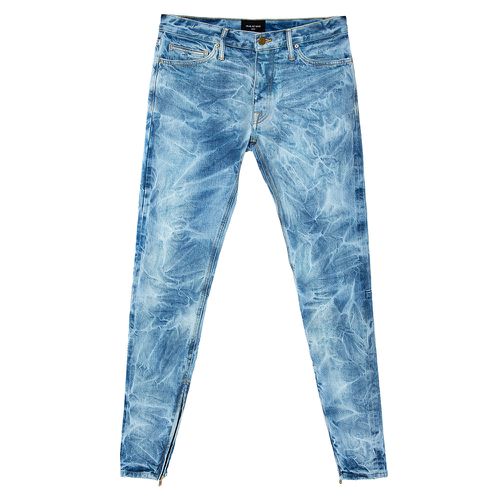 Fear Of God Indigo Acid Washed Denim Slim Fit Selvedge Jeans M - Fear of God - Modalova