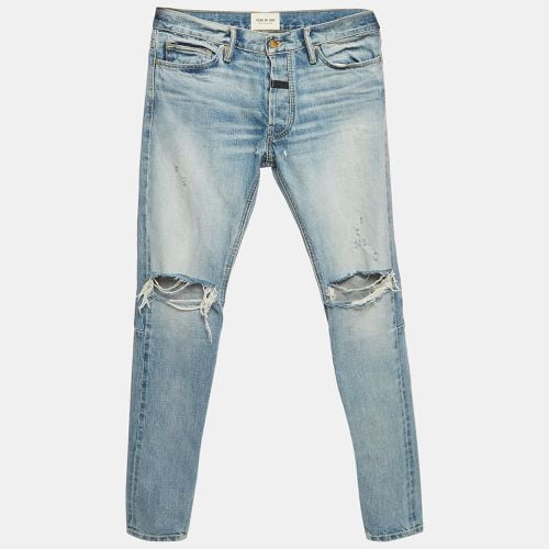 Fear of God Blue Denim Knee Ripped Jeans M Waist 33'' - Fear of God - Modalova