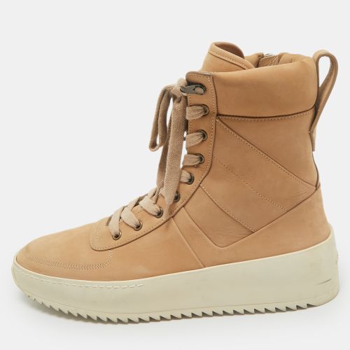 Brown Nubuck Leather Military High Top Sneakers Size 42 - Fear of God - Modalova