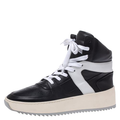 White Leather Basketball High Top Sneakers Size 40 - Fear of God - Modalova