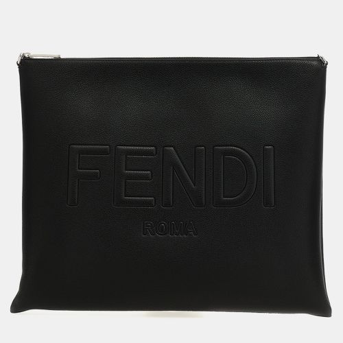 Fendi Black Leather After Fendi Roma shoulder bag - Fendi - Modalova