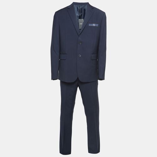 Fendi Navy Blue Wool Single Breasted Suit L - Fendi - Modalova