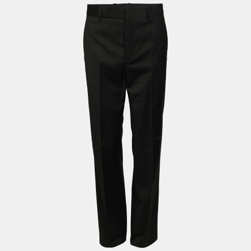 Fendi Black Wool Blend Trouser L - Fendi - Modalova