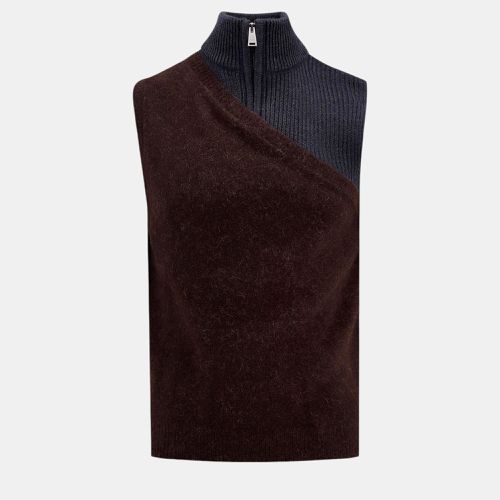 Fendi Multicolor Alpaca And Wool Vest M - Fendi - Modalova