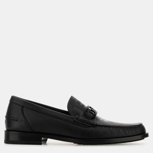 Fendi Black Leather Mocassin UK 7 EU 41 - Fendi - Modalova