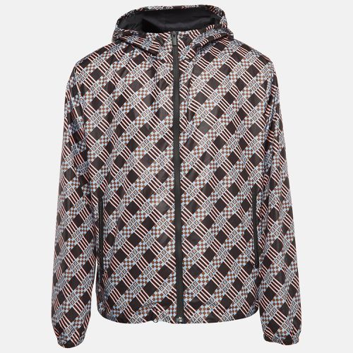 Fendi Multicolor FF Print Synthetic Hooded Jacket XL - Fendi - Modalova