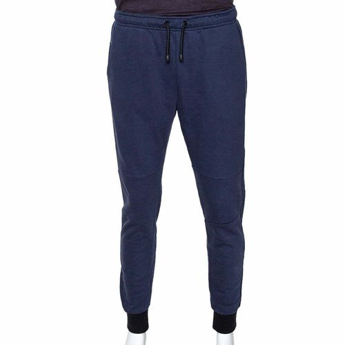 Fendi Navy Blue Knit Monster Eye Cuff Detail Track Pants L - Fendi - Modalova