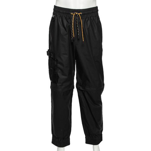 Fendi Black Synthetic Convertible Zipped Cargo Trousers M - Fendi - Modalova