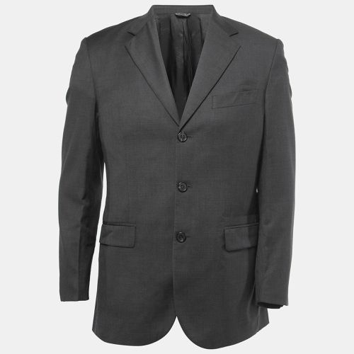 Fendi Vintage Grey Wool Single Breasted Blazer M - Fendi - Modalova