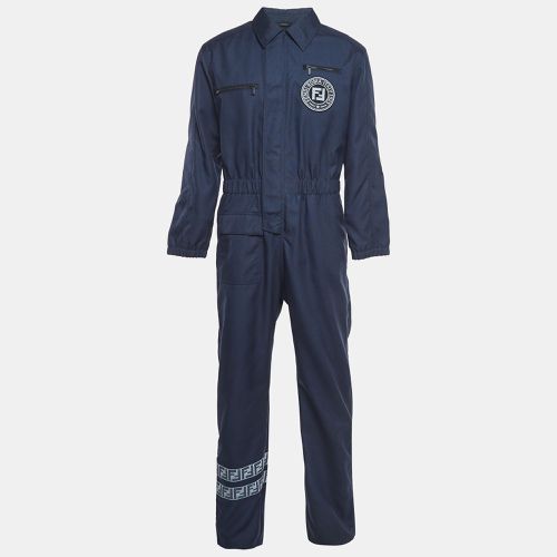 Fendi Navy Blue Nylon Utility Jumpsuit M - Fendi - Modalova