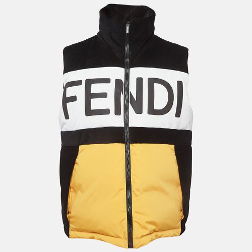 Fendi Colorblocked Corduroy and Nylon Puffer Vest L - Fendi - Modalova