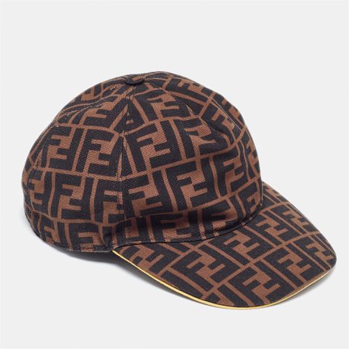 Black Monogram Canvas Baseball Cap - Fendi - Modalova