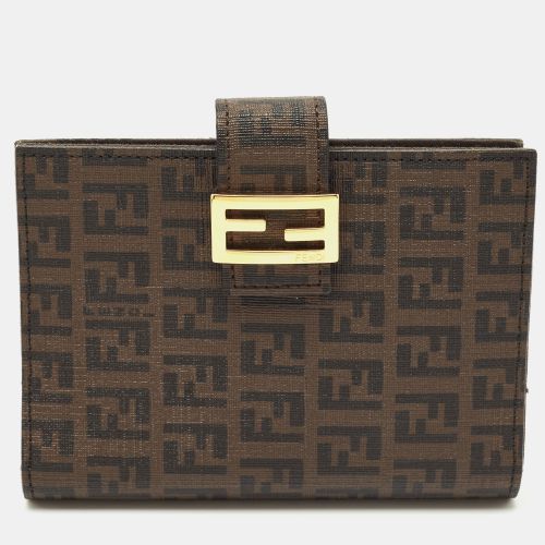 Fendi Tobacco Zucchino Coated Canvas Forever Agenda Cover - Fendi - Modalova