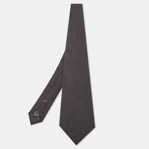 Fendi Black Striped Silk Blend Traditional Tie - Fendi - Modalova