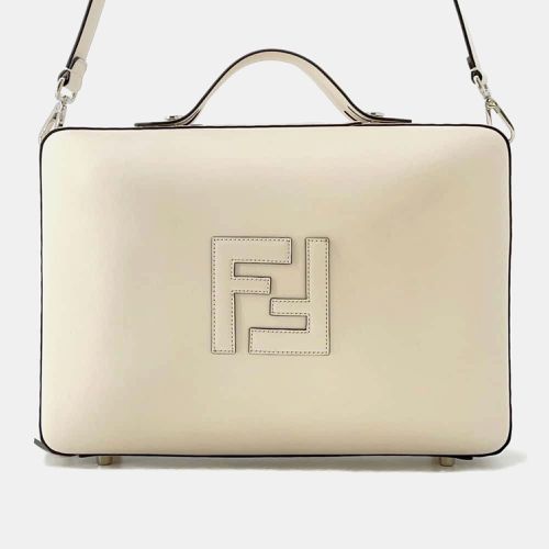 Fendi Ivory Leather Medium suitcase - Fendi - Modalova