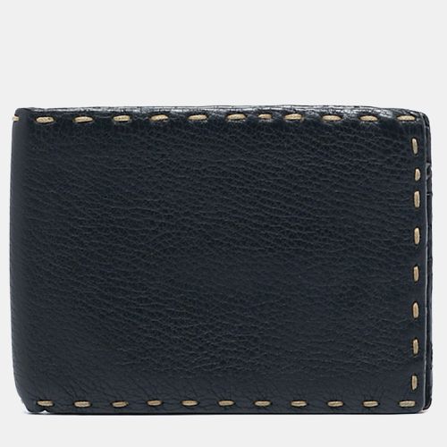 Fendi Black Selleria Leather Bifold Wallet - Fendi - Modalova