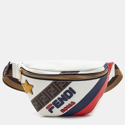 Fendi x Fila White/Multicolor Leather Belt Bag - Fendi - Modalova